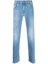 Fay Light-wash Skinny Jeans In Blue