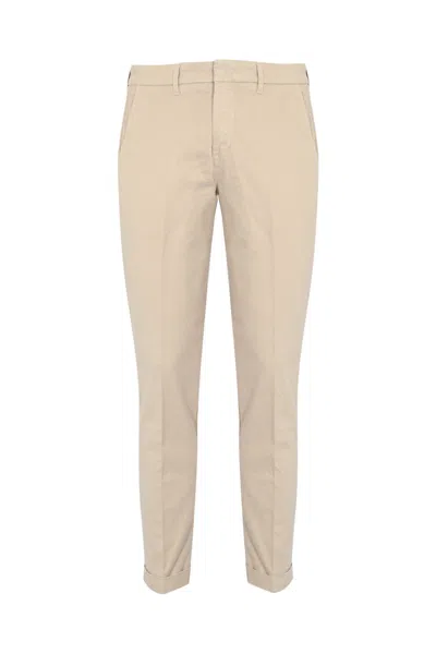 Fay Light Wheat Capri Tinto Capo Stretch Cotton Pants In Multi