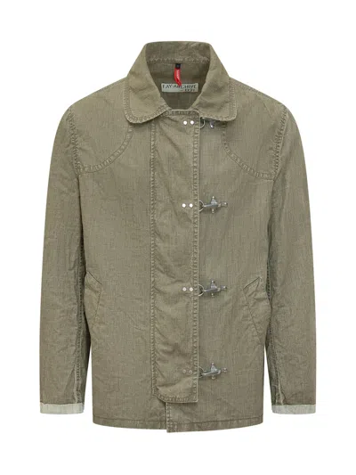 Fay Lightweight Archive Jacket With Metallic Accents In Assenzio