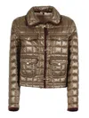 Fay Lightweight Black Polyamide Jacket In Brown