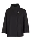 Fay Lined Cape With Hook In Black