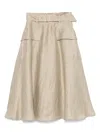 Fay Long Skirt With Belt