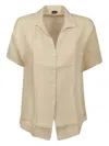 Fay Short Sleeve Shirt In Neutral
