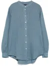 Fay Linen Shirt In Blue