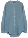 Fay Linen Shirt In Light Blue
