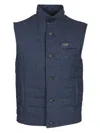 Fay Linen Vest Jackets Blue