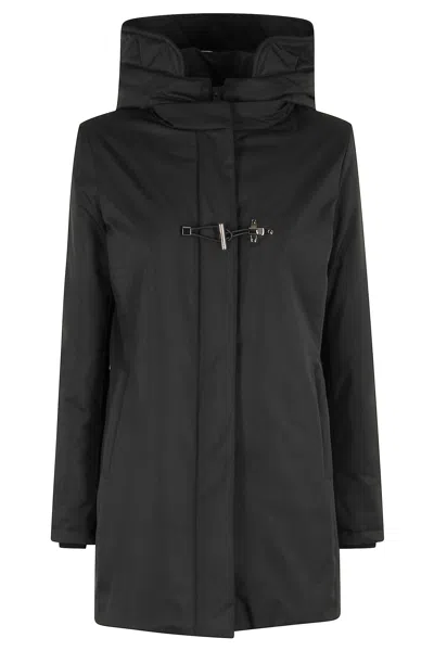 Fay Liscio Cappuccio In Black