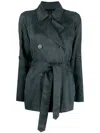 Fay Lobster-claw Double-breasted Coat In Blau