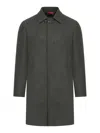 Fay Loden Coat With Hook In Green Loden