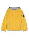 Fay Logo-appliqué Hooded Jacket In Yellow