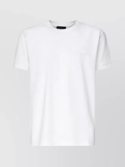 Fay Logo Crew Neck T-shirt In White