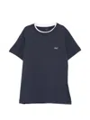 Fay Logo-detail T-shirt In Blue