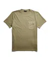 Fay Pocket Crew Neck T-shirt In Nude