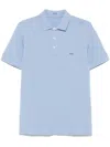Fay Logo-embroidered Polo Shirt In Blue