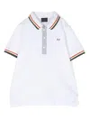 Fay Logo-embroidered Polo Shirt In White
