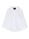 Fay Logo-embroidered Shirt In Weiss