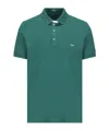 Fay Logo-embroidered Short-sleeved Polo Shirt In Green