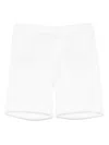 Fay Logo-embroidered Shorts In White
