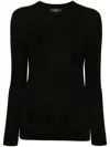Fay Logo-embroidered Sweater In Black