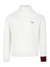 Fay Ivory Turtleneck For Boy With Logo In White