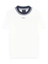 Fay Logo-embroidered T-shirt In White
