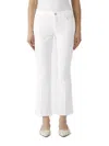 Fay Logo-patch Mid-rise Cropped Jeans In White