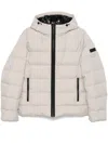 Fay Light Beige Double Front Down Jacket In Neutrals