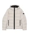 Fay Light Beige Double Front Down Jacket In White