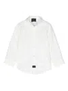 Fay Logo-patch Shirt In White