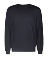 Fay Logo-patch Virgin-wool Jumper In Black