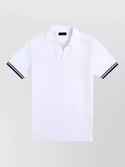Fay Classic Short-sleeve Embroidered Polo Shirt In Animal Print