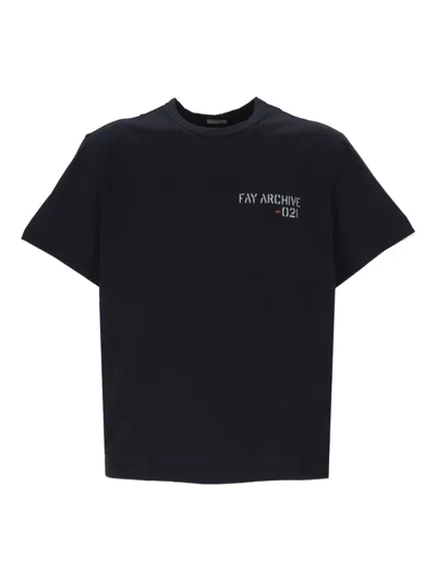 FAY LOGO-PRINT T-SHIRT
