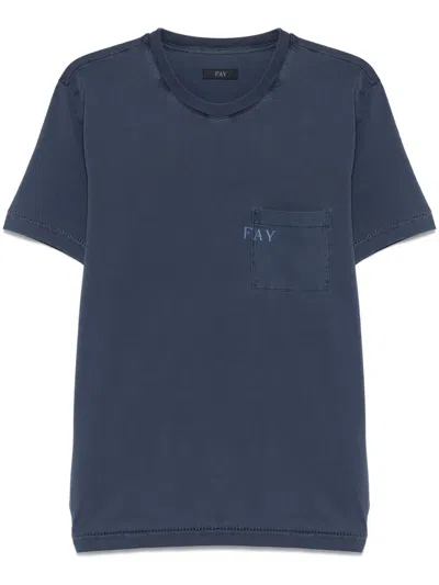 FAY LOGO-PRINT T-SHIRT