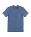 Fay Logo-print T-shirt In Blue