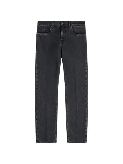 Fay Logo-patch Five-pocket Jeans In Black