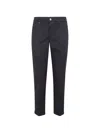 Fay Logo-plaque Straight-leg Trousers In Blue
