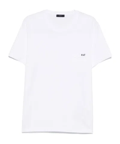 Fay Logot-shirt In White