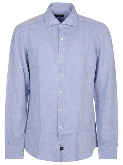 Fay Long Sleeve Shirt In Blue