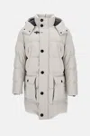 Fay Long Coat In Gray