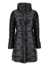 Fay Down Jacket With Long Quilted Design In Black