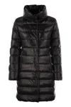Fay Women's Long Down Jacket With Hook In Black