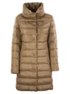 Fay Long Down Jacket With Hook In Multi