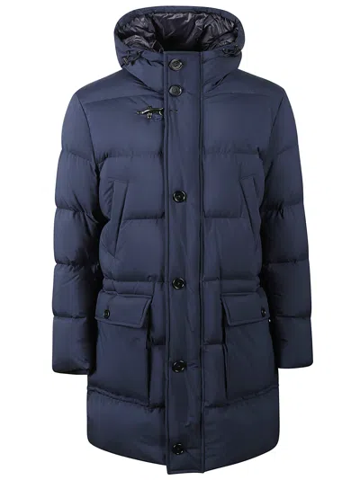 Fay Padded Nylon Down Jacket Padded In Navy
