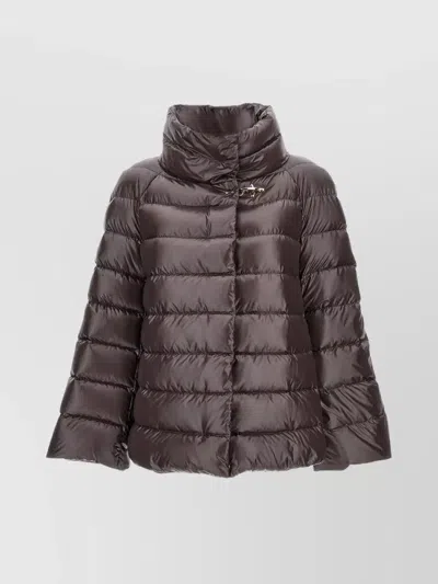 FAY LONG QUILTED JACKET HIGH COLLAR