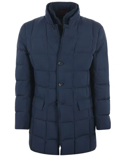 Fay Long Quilted Nylon Down Jacket