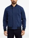 Fay Long-sleeve Bomber Jacket In Blue