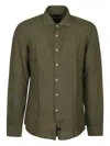 Fay Long-sleeve Button-up Shirt In Green