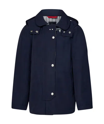 Fay Long-sleeve Hooded Jacket In Black
