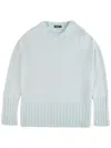 Fay Knitted Long-sleeve Sweater In Blau