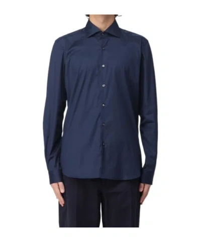 Fay Long Sleeve Shirt In Blue